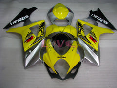 Factory Style - Yellow Silver Fairings and Bodywork For 2007-2008 GSX-R1000 #LF5729