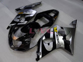 Factory Style - Black Silver Fairings and Bodywork For 2001-2003 GSX-R600 #LF4248