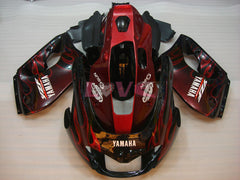 Flame - Red Black Fairings and Bodywork For 1997-2007 YZF1000R #LF7917