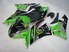 Monster - Green Black Fairings and Bodywork For 2009-2012 NINJA ZX-6R #LF5876
