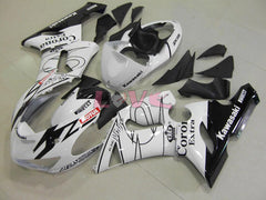 Corona - White Black Fairings and Bodywork For 2005-2006 NINJA ZX-6R #LF6040