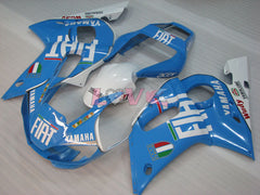FIAT - Blue White Fairings and Bodywork For 1998-2002 YZF-R6 #LF3379