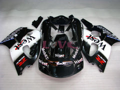 West - White Black Fairings and Bodywork For 1997-2000 GSX-R600 #LF4959