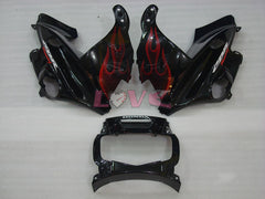 Flame - Red Black Fairings and Bodywork For 1991-1994 CBR600F2 #LF4887