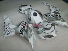 Repsol - White Silver Fairings and Bodywork For 2006-2007 CBR1000RR #LF7188
