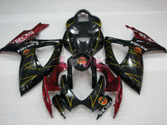 BACARDI - Black Fuchsia Fairings and Bodywork For 2006-2007 GSX-R600 #LF4034