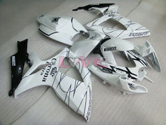 Corona - White Black Fairings and Bodywork For 2006-2007 GSX-R750 #LF6568