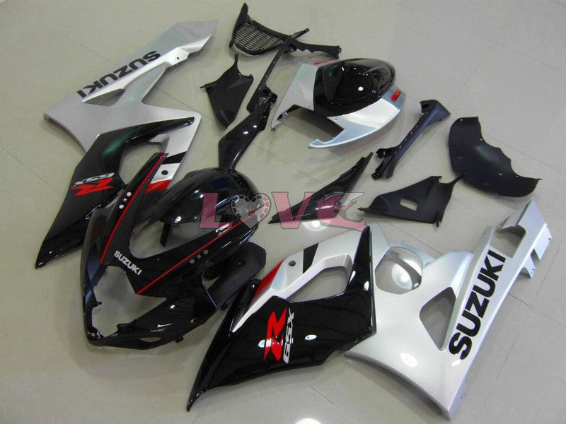 Factory Style - Black Silver Fairings and Bodywork For 2005-2006 GSX-R1000 #LF5882