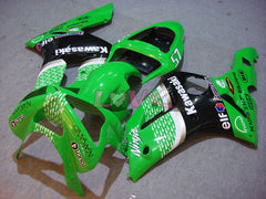 Nakano - Green Black Fairings and Bodywork For 2003-2004 NINJA ZX-6R #LF6043