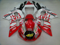 FIAT - Red White Fairings and Bodywork For 1998-2002 YZF-R6 #LF3366