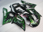 Flame - Green Black Fairings and Bodywork For 1998-2002 YZF-R6 #LF3382