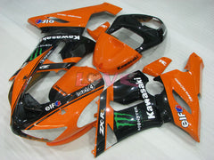 Monster - Orange Black Fairings and Bodywork For 2005-2006 NINJA ZX-6R #LF3311