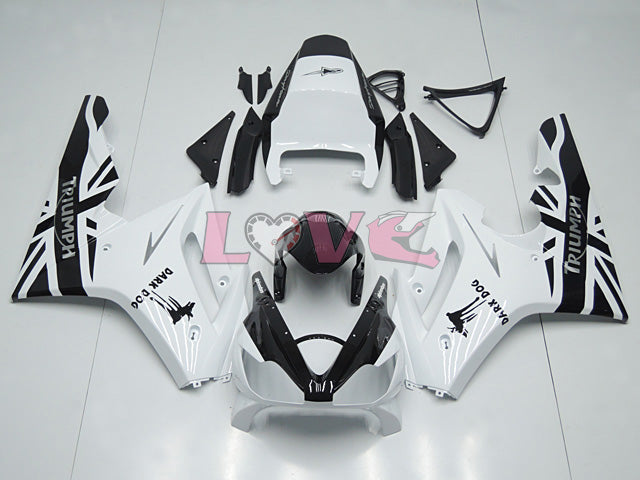 Factory Style - White Black Fairings and Bodywork For 2006-2008 Daytona 675 #LF4802
