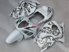 Factory Style Customize - White Black Fairings and Bodywork For 1999-2007 Hayabusa #LF3759
