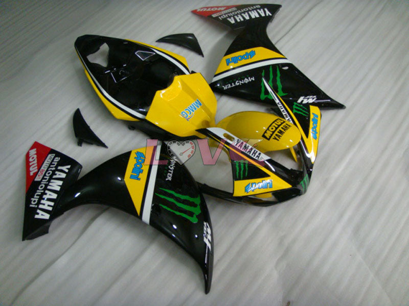 Monster - Red Black Fairings and Bodywork For 2009-2011 YZF-R1 #LF6938