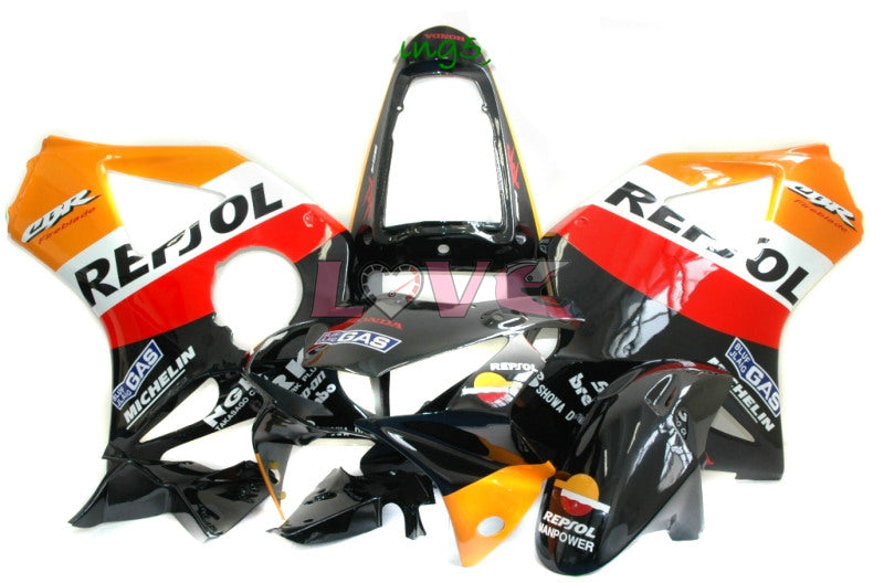 MICHELIN Repsol - Orange Black Fairings and Bodywork For 2000-2001 CBR929RR #LF5198