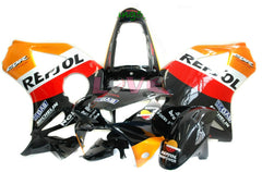 MICHELIN Repsol - Orange Black Fairings and Bodywork For 2000-2001 CBR929RR #LF5198