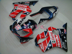 Castrol - Red Blue Fairings and Bodywork For 2004-2007 CBR600F4i #LF4506