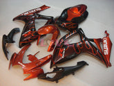 Flame - Orange Black Fairings and Bodywork For 2006-2007 GSX-R750 #LF6548
