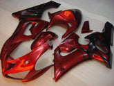 Flame - Red Black Fairings and Bodywork For 2005-2006 NINJA ZX-6R #LF5995
