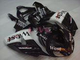 West - White Black Fairings and Bodywork For 2006-2007 CBR1000RR #LF7177