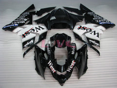 West - White Black Fairings and Bodywork For 2004-2005 NINJA ZX-10R #LF6307