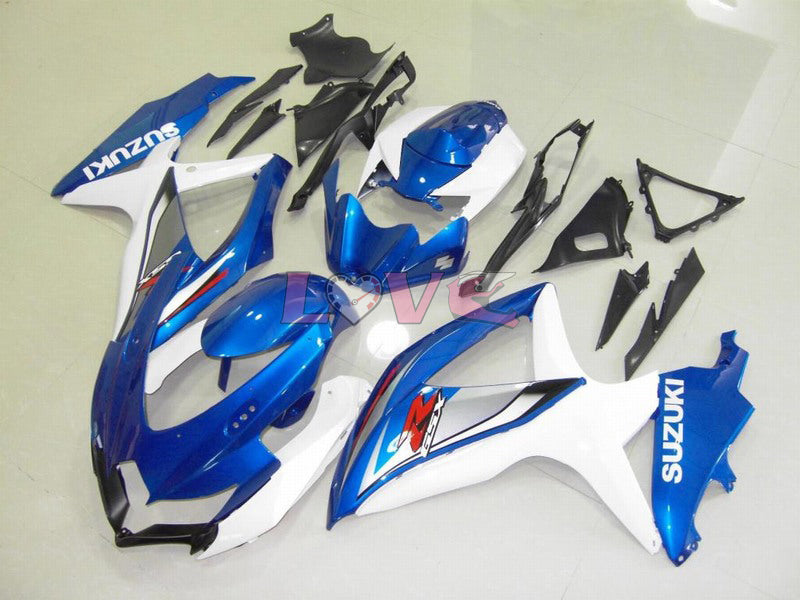 Factory Style - Blue White Fairings and Bodywork For 2008-2010 GSX-R600 #LF6206