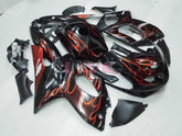 Flame - Orange Black Fairings and Bodywork For 1997-2007 YZF600R #LF7951