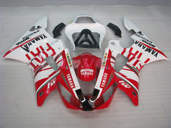 FIAT - Red White Fairings and Bodywork For 2000-2001 YZF-R1 #LF3624