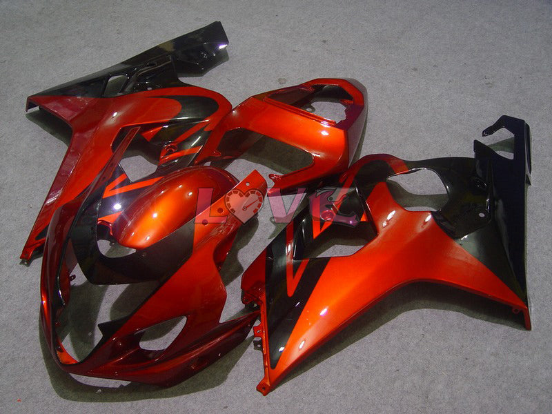 Factory Style - Orange Black Fairings and Bodywork For 2004-2005 GSX-R600 #LF6431