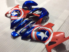Customize - Red Blue White Fairings and Bodywork For 2006-2011 NINJA ZX-14R #LF3231