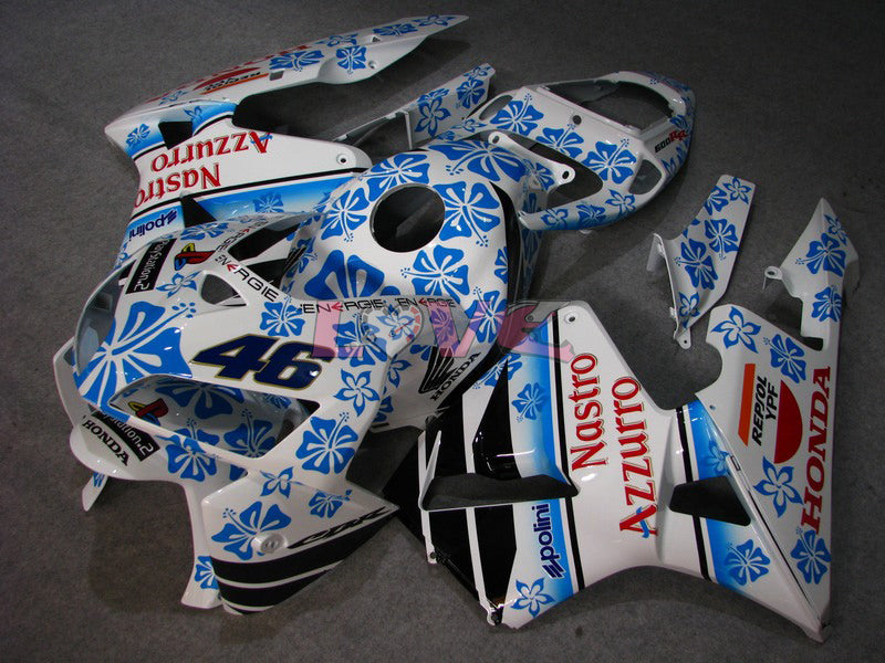 Nastro Azzurro - Blue White Fairings and Bodywork For 2005-2006 CBR600RR #LF7549