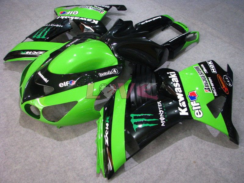 Others - Green Black Fairings and Bodywork For 2012-2025 NINJA ZX-14R #LF7838