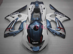 Factory Style - White Grey Fairings and Bodywork For 1997-2007 YZF600R #LF7945