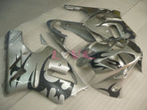 Factory Style - Black Silver Fairings and Bodywork For 2002-2005 NINJA ZX-12R #LF3240