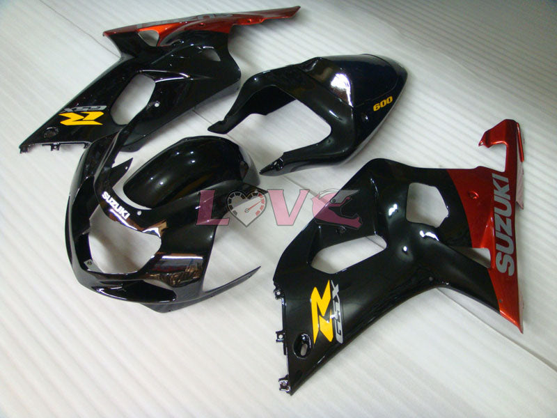 Factory Style - Red Black Fairings and Bodywork For 2000-2002 GSX-R1000 #LF4179