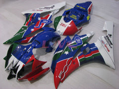 FIAT - ArmyGreen Red Blue Fairings and Bodywork For 2006-2007 YZF-R6 #LF3460