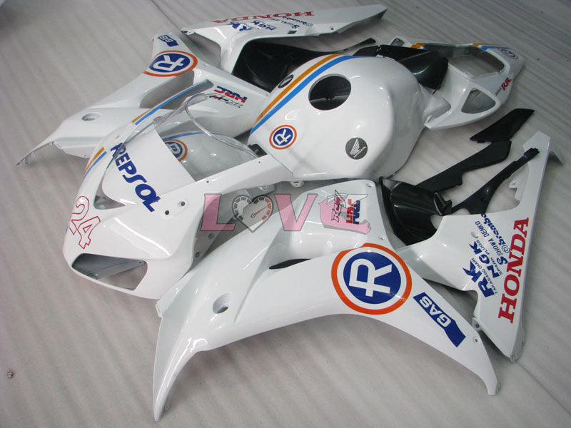 RK - White Black Fairings and Bodywork For 2006-2007 CBR1000RR #LF7193