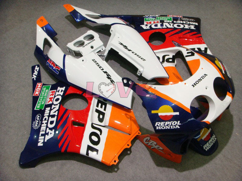 Repsol - Red White Fairings and Bodywork For 1988-1989 CBR250RR #LF5039