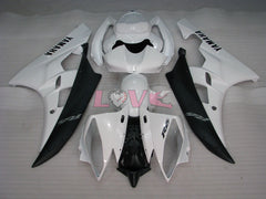 Factory Style - White Black Fairings and Bodywork For 2006-2007 YZF-R6 #LF3474