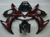 Flame - Red Black Fairings and Bodywork For 2003-2004 YZF-R6 #LF6923
