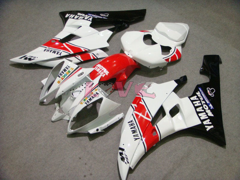 MOTUL - Red Black Fairings and Bodywork For 2006-2007 YZF-R6 #LF6891