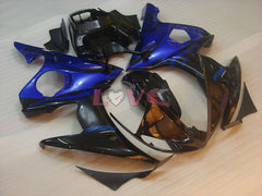 Flame - Blue Black Fairings and Bodywork For 2005 YZF-R6 #LF5296