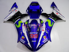 Monster - Blue White Black Fairings and Bodywork For 2002-2003 YZF-R1 #LF3596