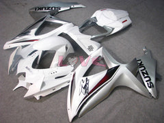 Factory Style - White Silver Fairings and Bodywork For 2008-2010 GSX-R600 #LF6190