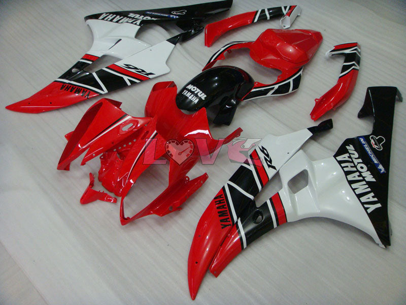 MOTUL - Red Black Fairings and Bodywork For 2006-2007 YZF-R6 #LF3440