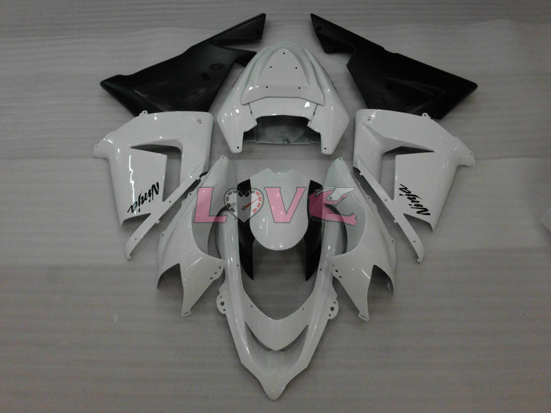 Factory Style - White Black Fairings and Bodywork For 2004-2005 NINJA ZX-10R #LF6335
