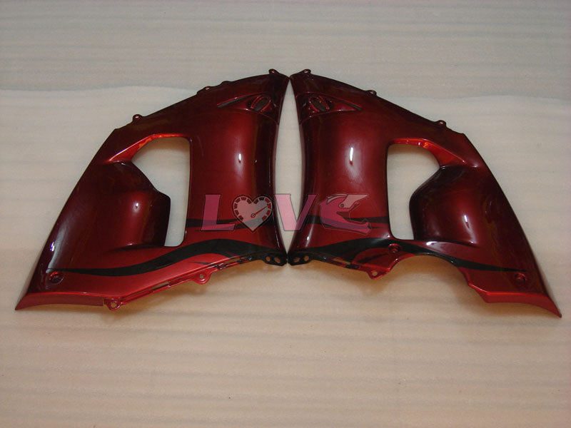 Flame - Red Black Fairings and Bodywork For 2005-2006 NINJA ZX-6R #LF5995