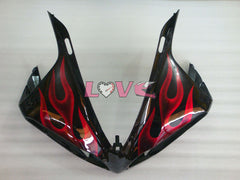 Flame - Red Black Fairings and Bodywork For 2009-2011 YZF-R1 #LF3636