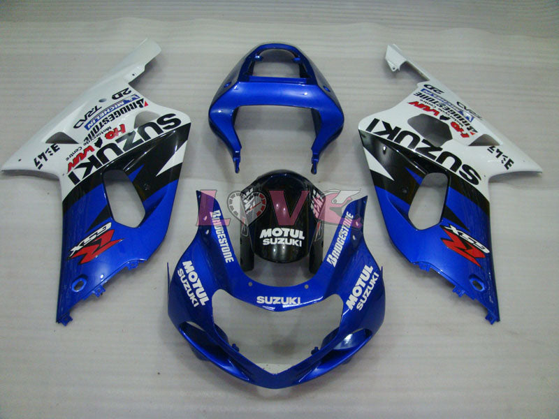 MOTUL - Blue White Fairings and Bodywork For 2001-2003 GSX-R600 #LF4271